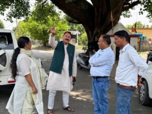 प्रकाश व्यवस्था सुदृढ़ीकरण हेतु स्थलीय निरीक्षण